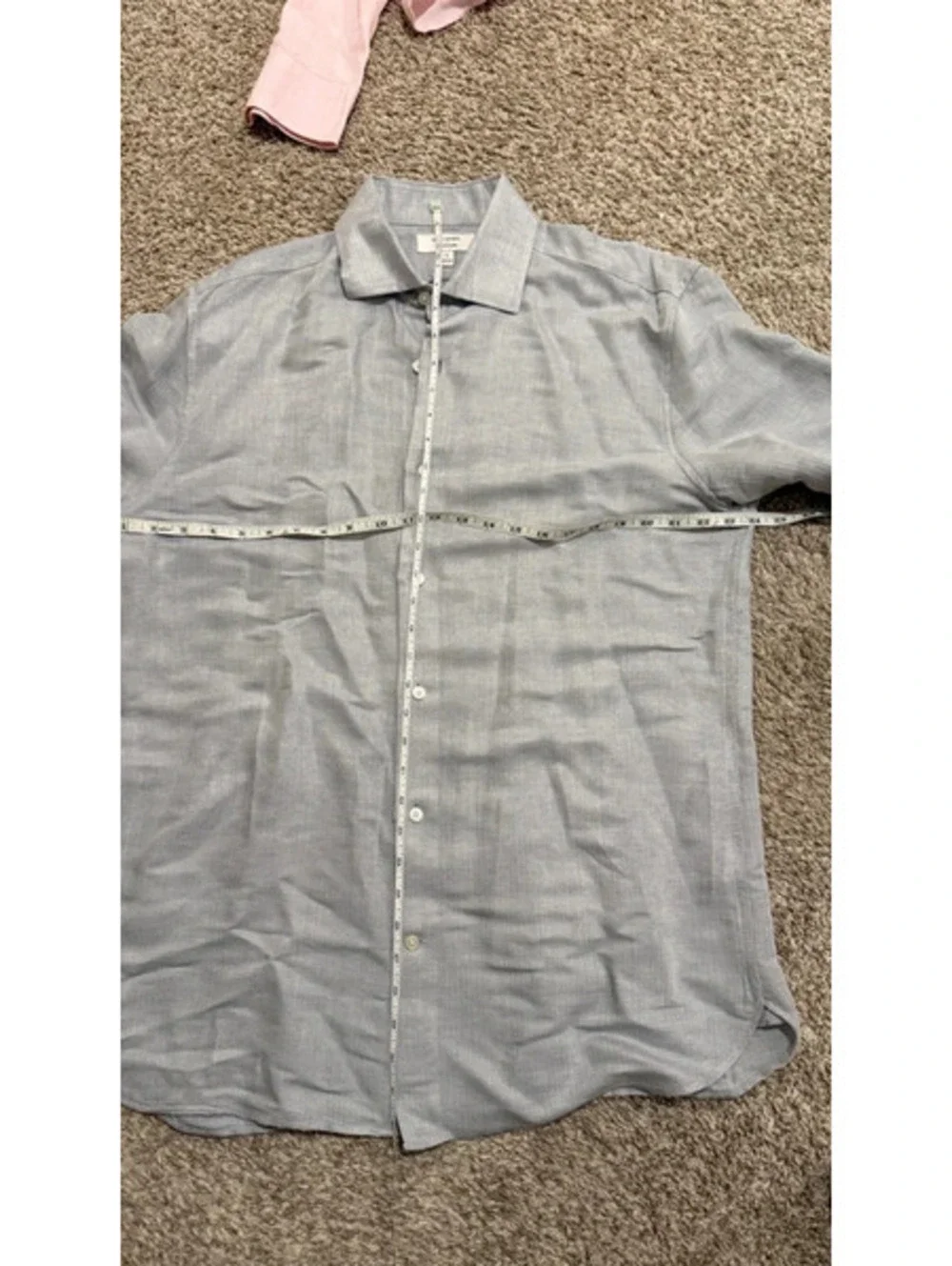Banana Republic Premium Linen Dress Shirt Lot 3 L Slim